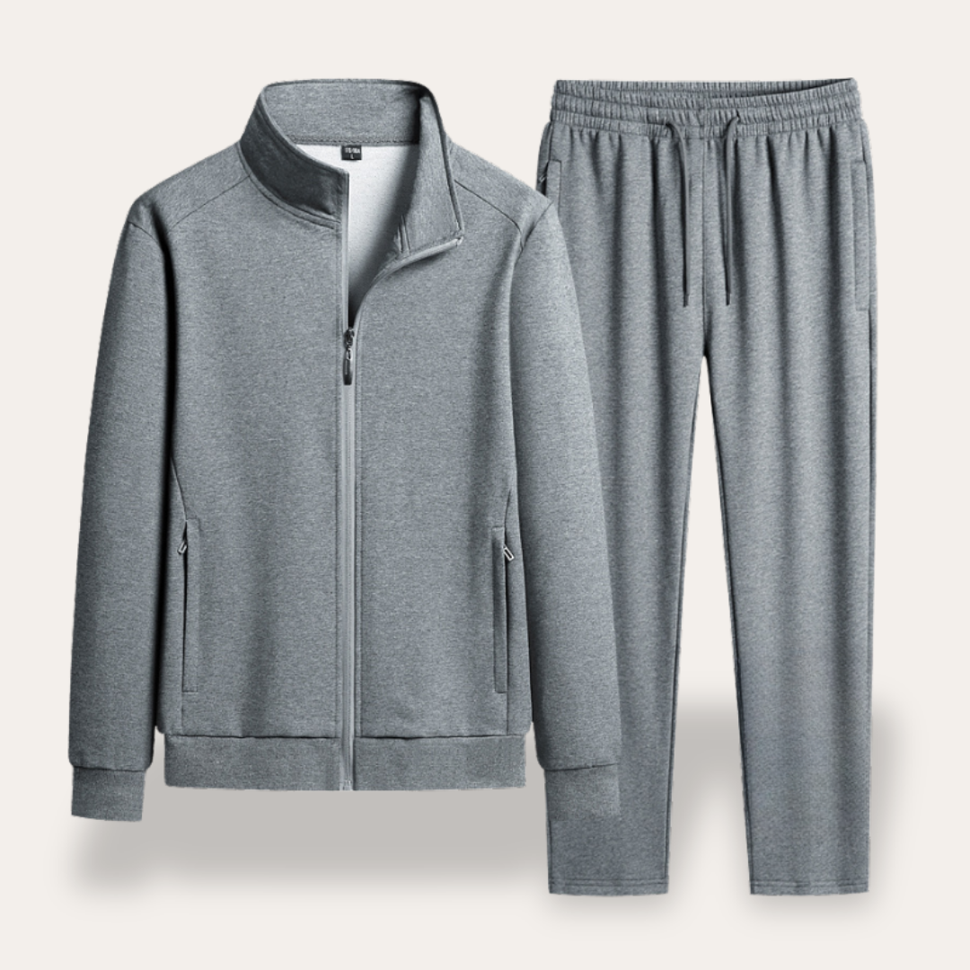 Herren Trainingsanzug Zweiteiler Sport Freizeit Set mit Reißverschluss | Vestea