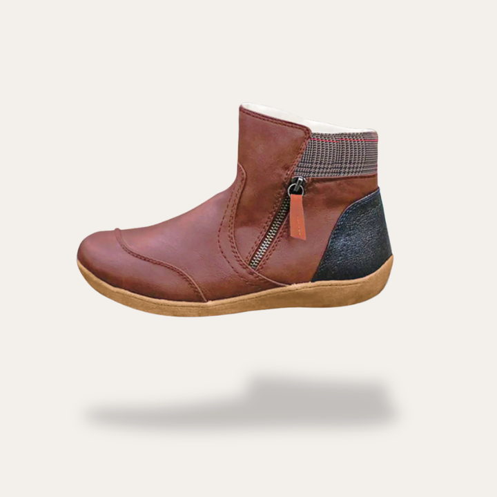 Orthopädische Damen Winter Stiefeletten mit Reißverschluss | Vestea