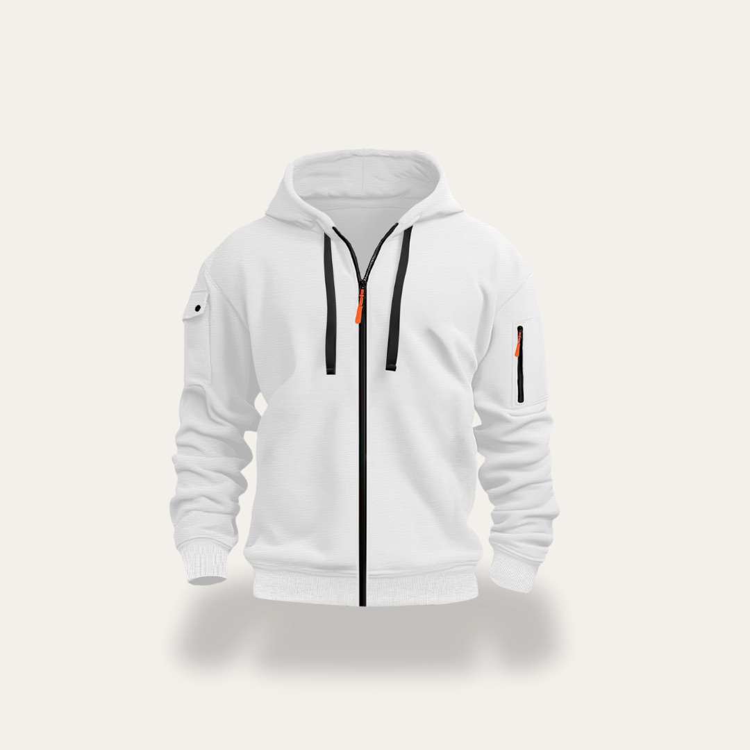 Herren Kapuzenjacke Sweatjacke mit Reißverschluss | Vestea