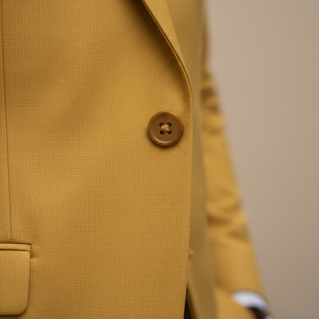 Eleganter dreiteiliger Herrenanzug aus Polyester | Vestea