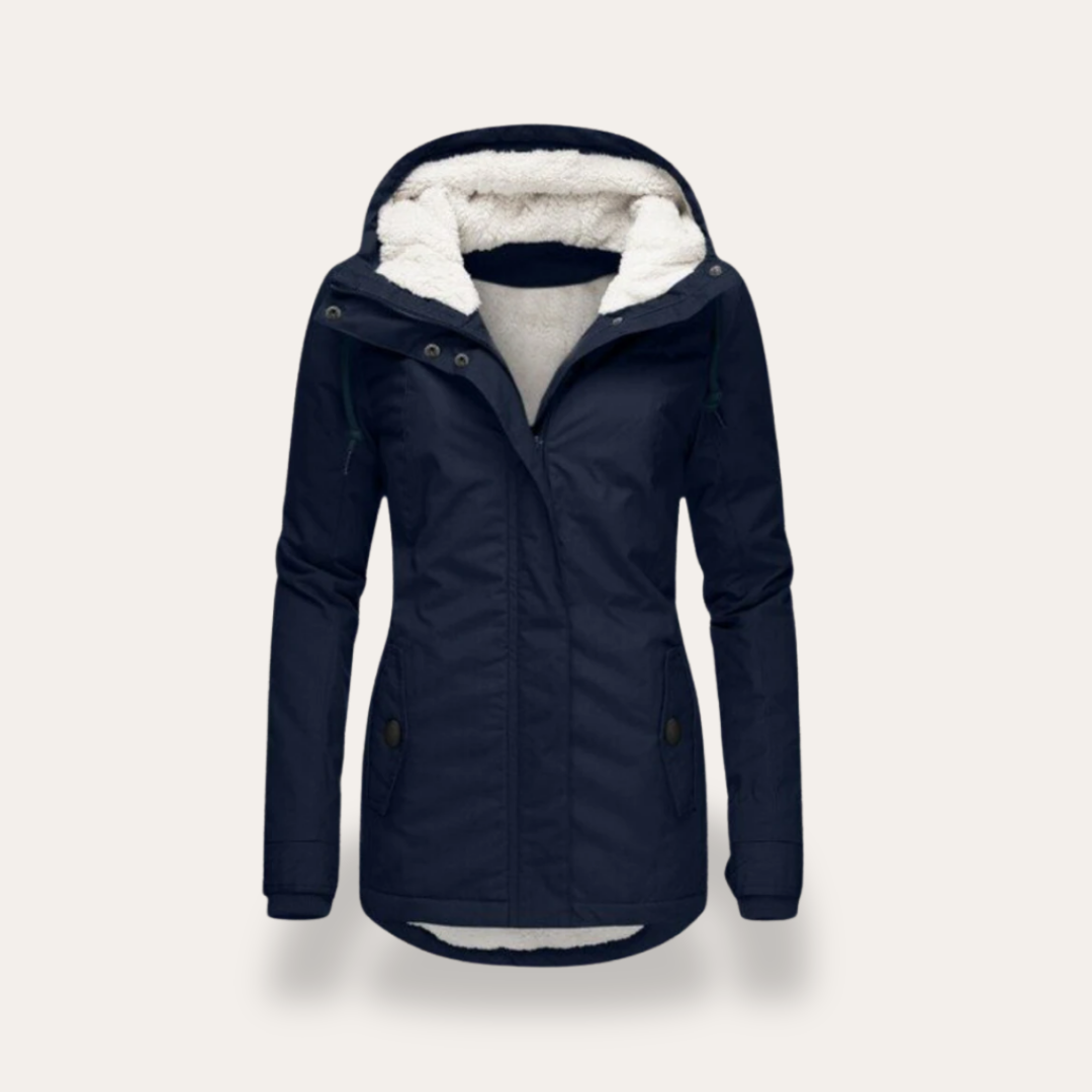 Damen Winterjacke wasserdicht mit Fleecefutter und Kapuze – verschiedene Farben | Vestea