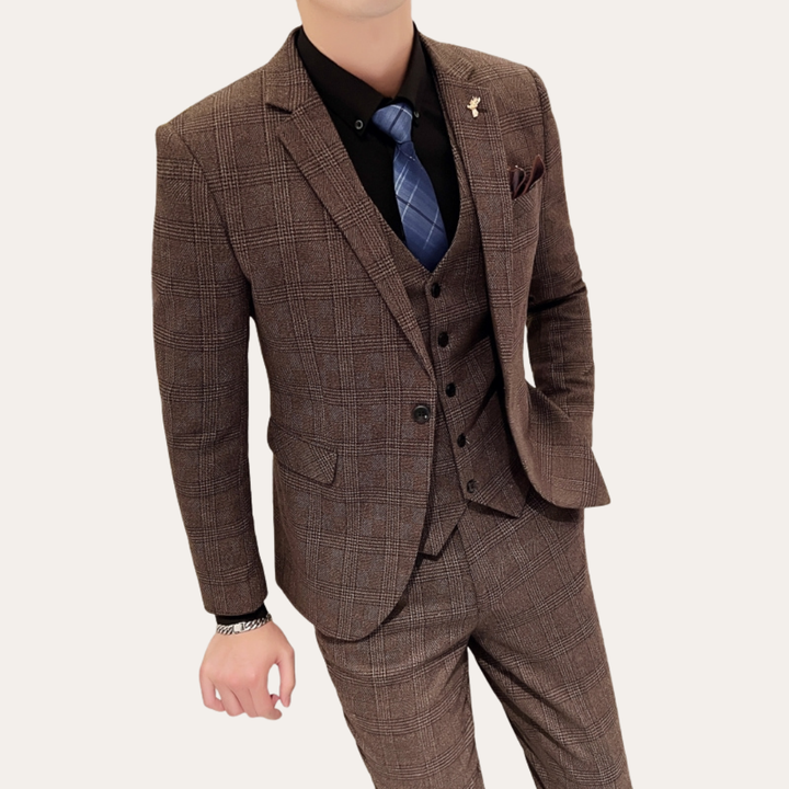 Herren Business Anzug mit Weste und Sakko | Vestea