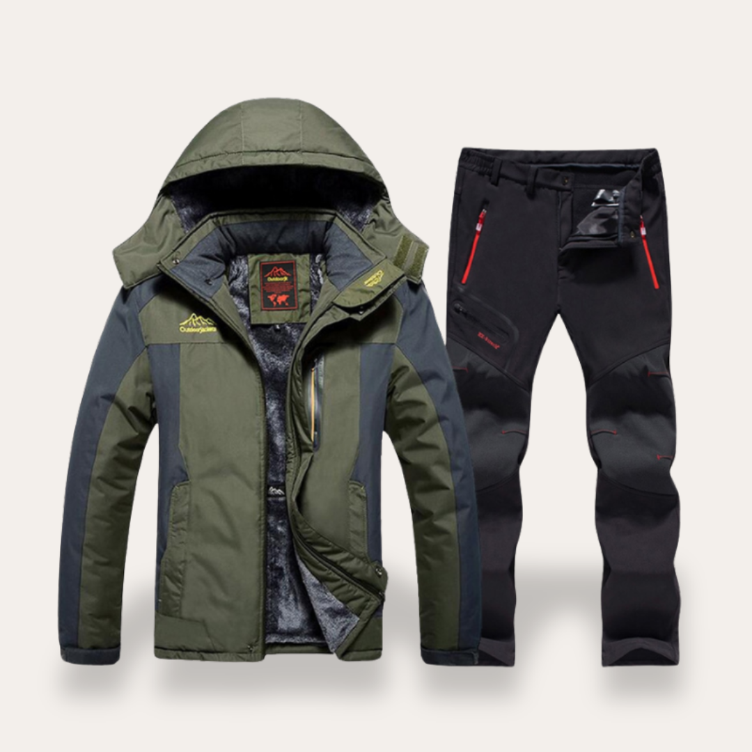 Herren Outdoor Winterjacke & Thermohose Set Funktionskleidung | Vestea