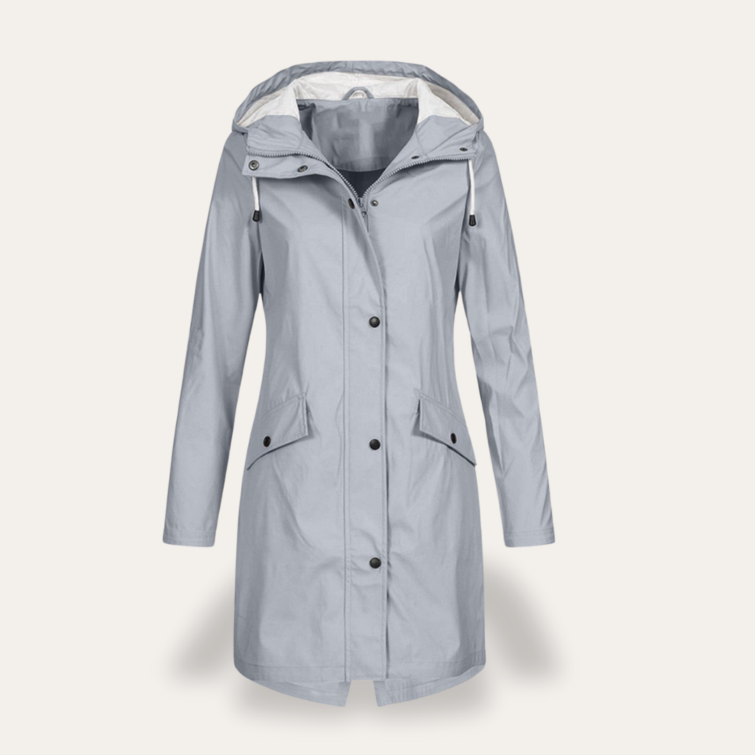 Damen Parka Übergangsjacke mit Kapuze Wasserdicht | Vestea