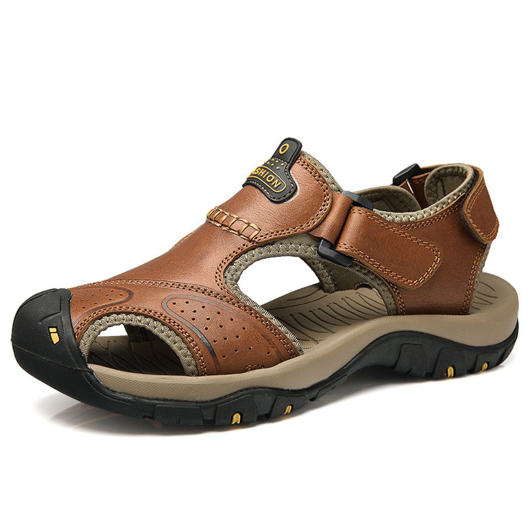 Orthopädische Trekking-Ledersandalen für Herren | Vestea