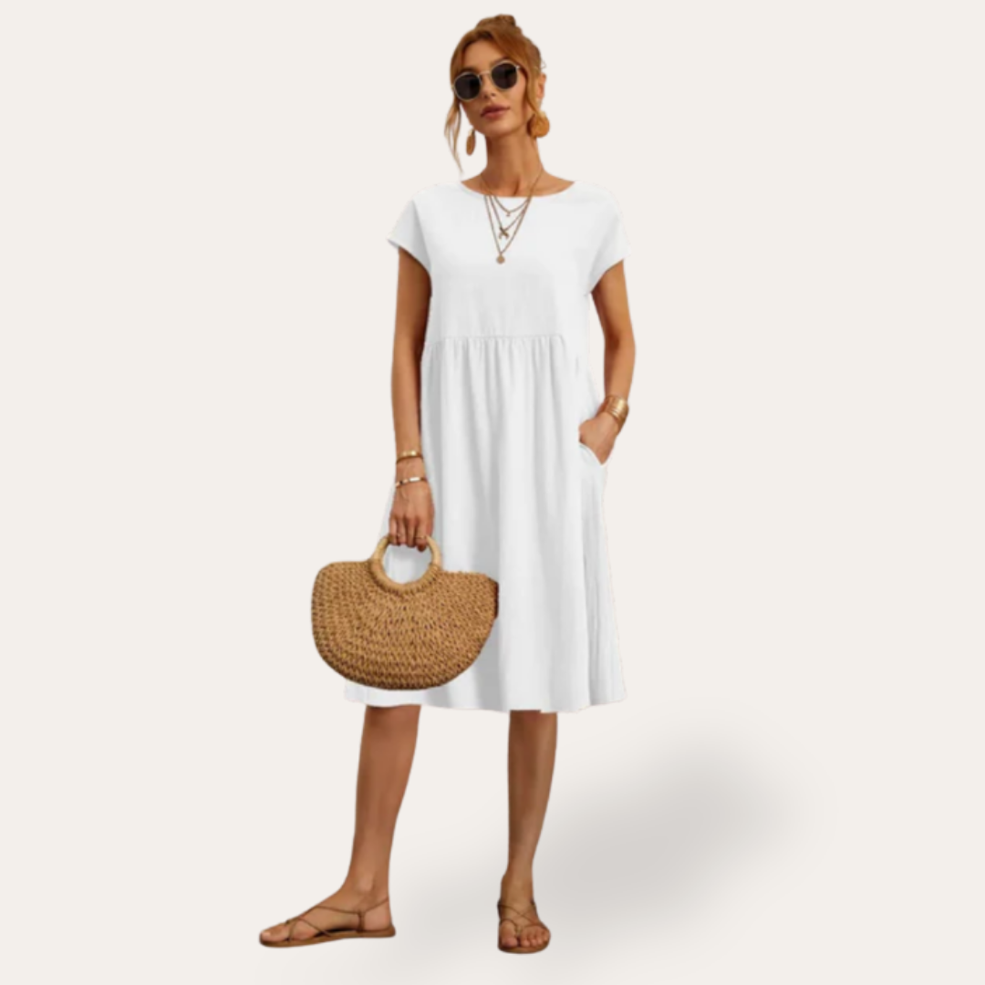 Damen Sommerkleid mit Taschen | Vestea