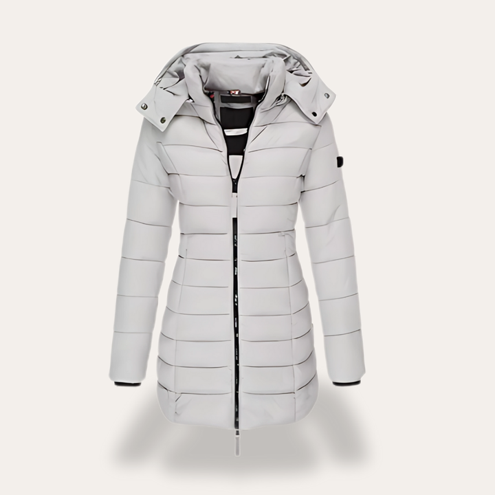Damen Steppmantel Winterjacke mit Kapuze | Vestea