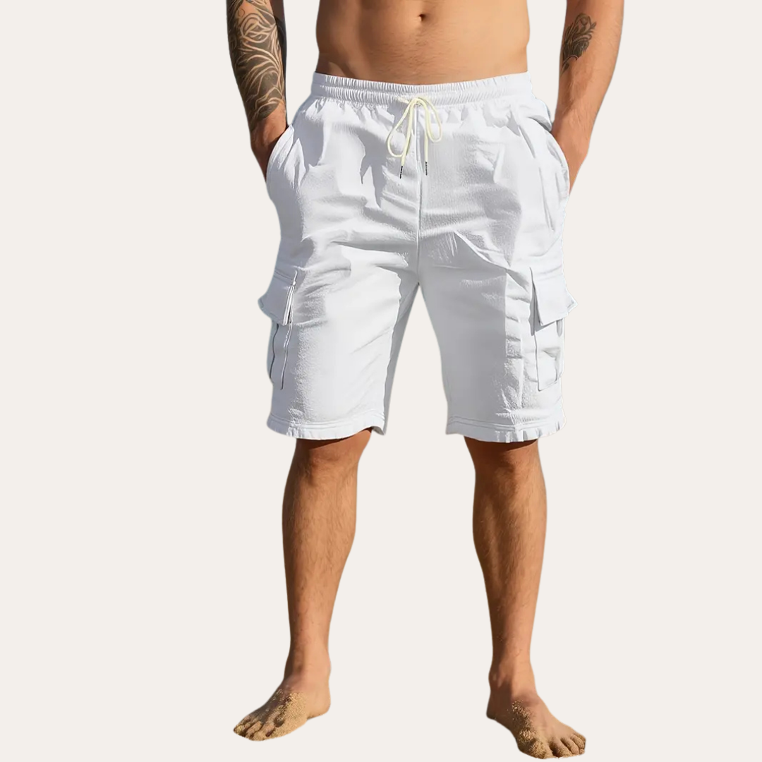 Herren Cargo-Shorts mit Elastischem Bund | Vestea