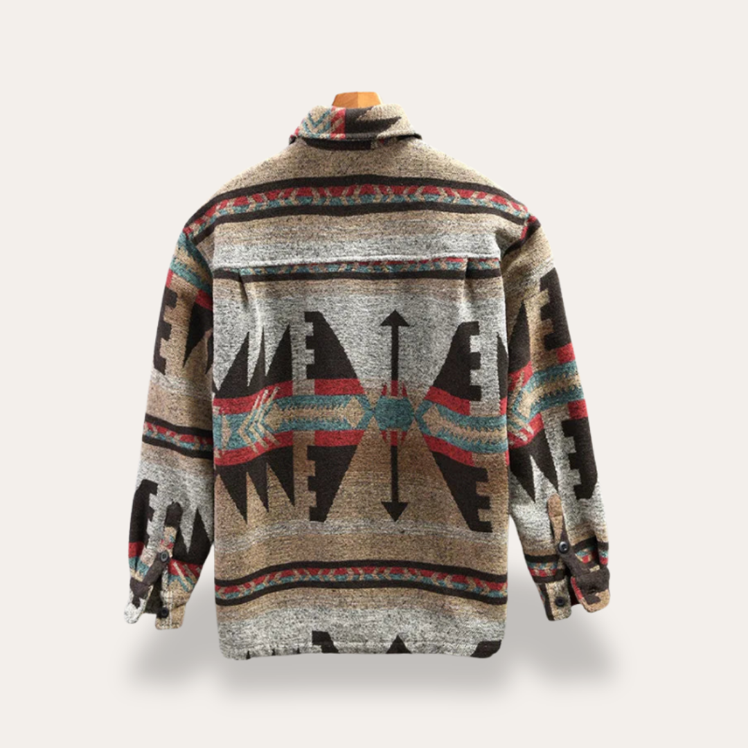 Herren Flanellhemd mit Muster | Vestea