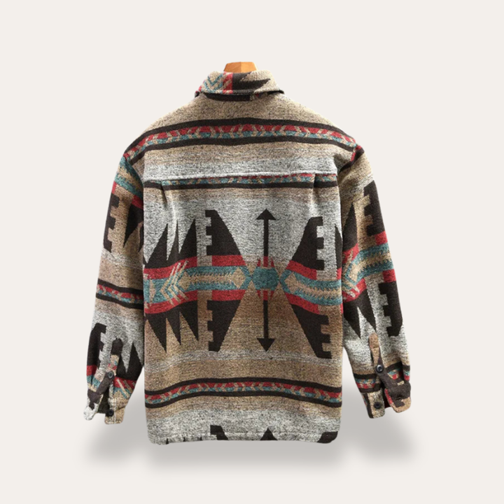 Herren Flanellhemd mit Muster | Vestea