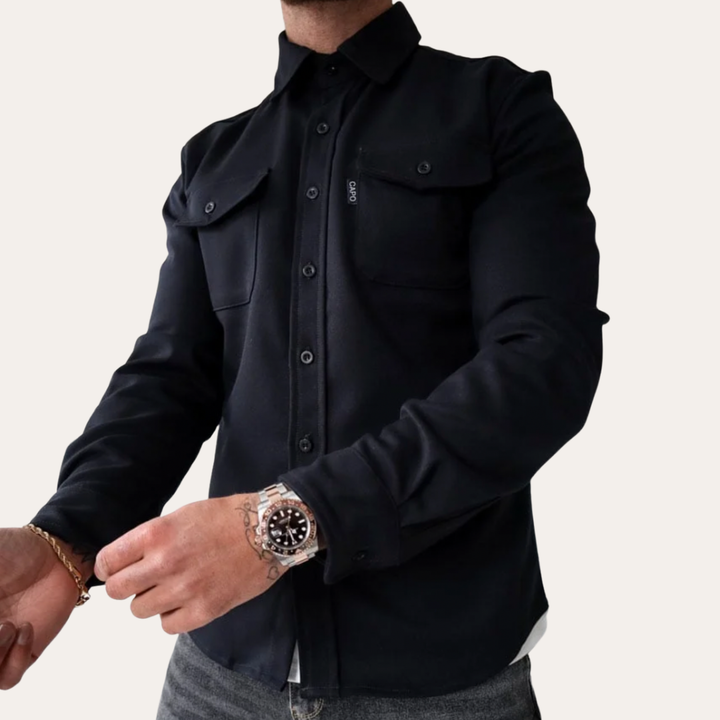 Herren Freizeit Overshirt mit Taschen | Vestea