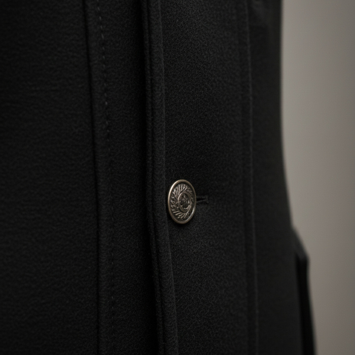 Herren-Wintermantel aus Wolle mit Knöpfen und Reißverschlüssen | Vestea