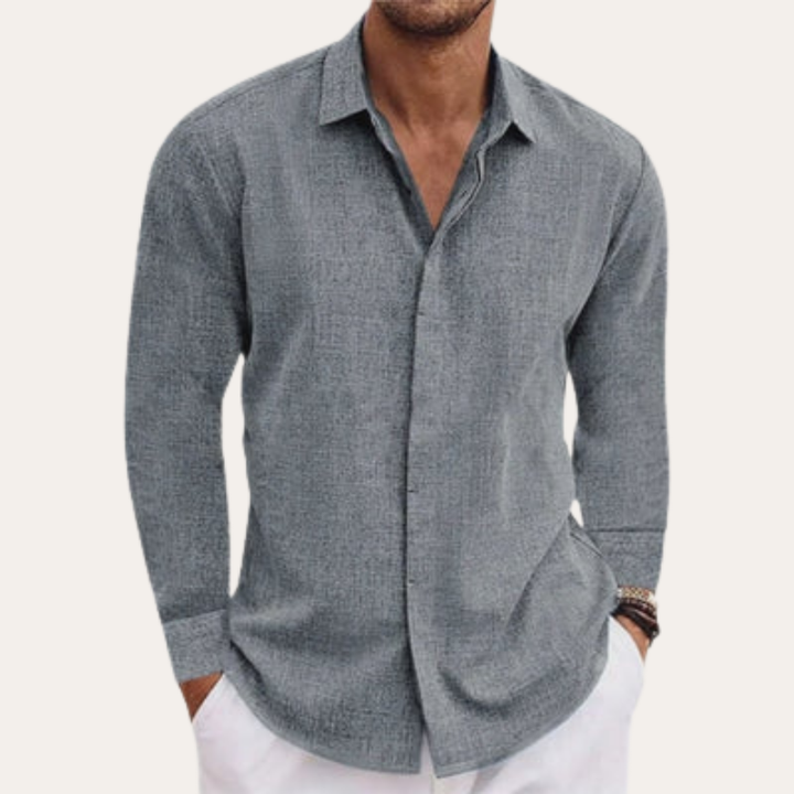 Herren Hemd Langarm Slim Fit Business Freizeithemd | Vestea