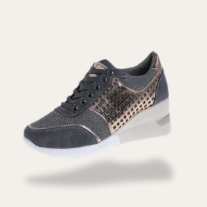 Orthopädische Damen Keilabsatz Sneakers Freizeit Schuhe | Vestea