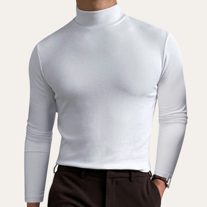 Herren Rollkragenpullover Langarm Slim Fit | Vestea