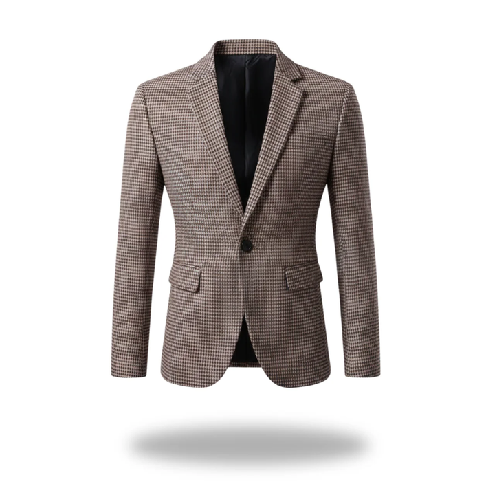 Blazer para hombre estructurado entallado de manga larga