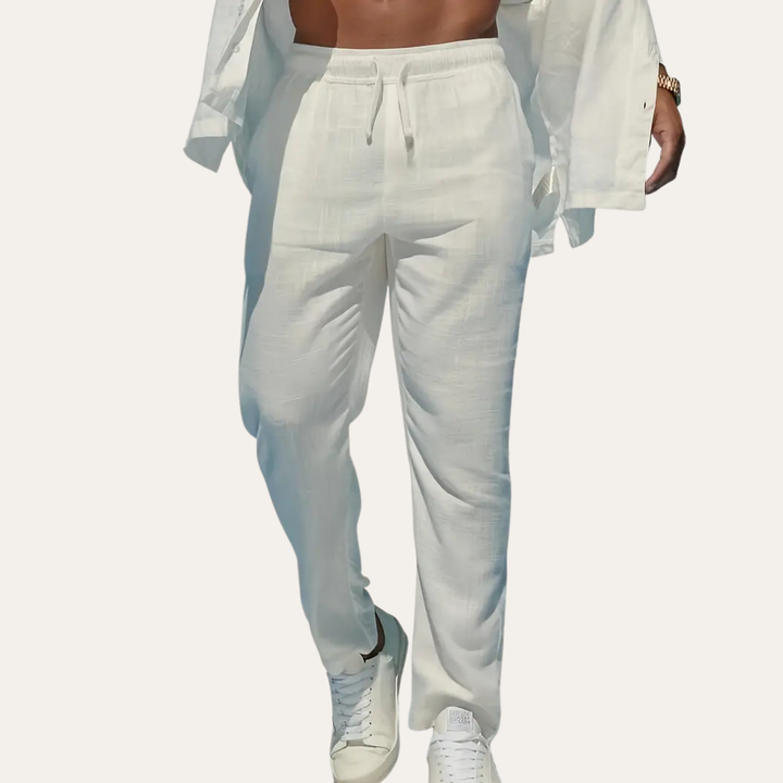 Herren Leinenhose, Atmungsaktive, bequeme Sommerhose | Vestea
