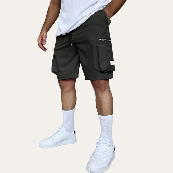 Herren Cargo Shorts Bequeme Shorts mit Taschen und elastischem Bund | Vestea