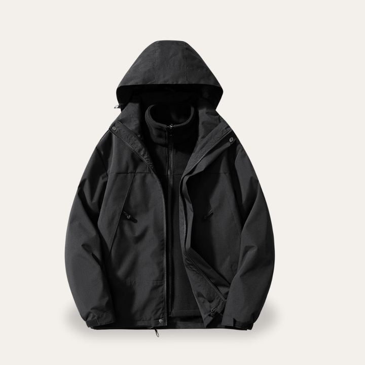Herren Outdoorjacke mit Abnehmbarer Kapuze | Vestea