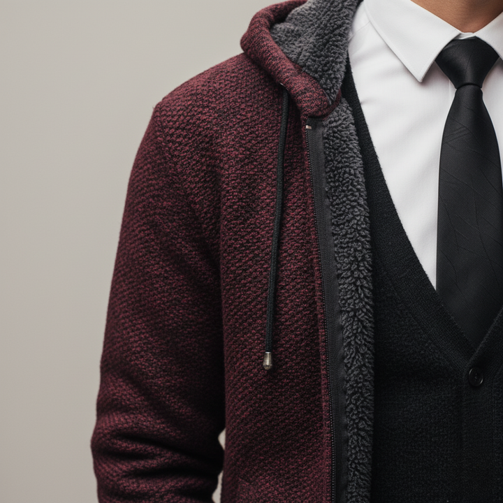 Herren Hoodie Jacke Smart Casual Streetstyle | Vestea