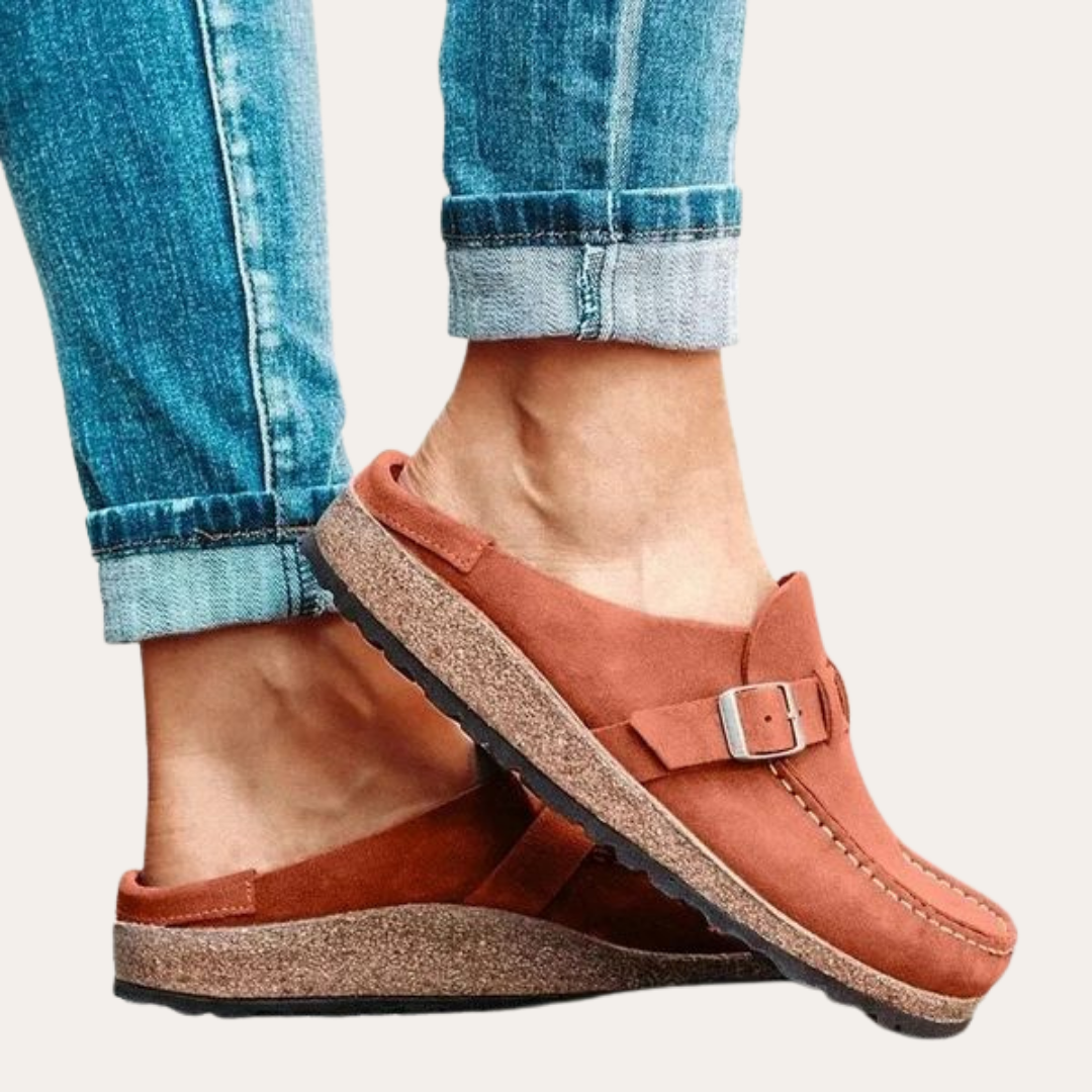 Orthopädische Mules mit Korksohle  für Damen | Vestea