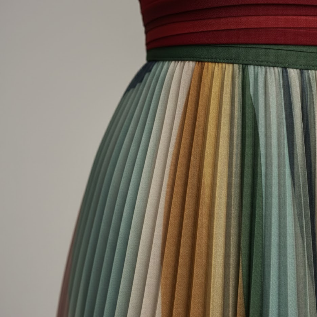 Robe plissée d'été sans bretelles pour femme en mélange de polyester