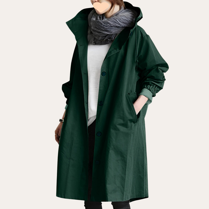 Oversized Trenchcoat für Damen mit Kapuze | Vestea