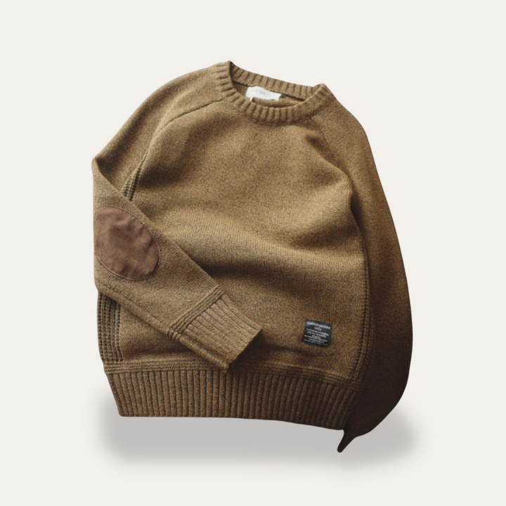 Modischer Pullover für Damen mit Ellbogen-Patches | Vestea