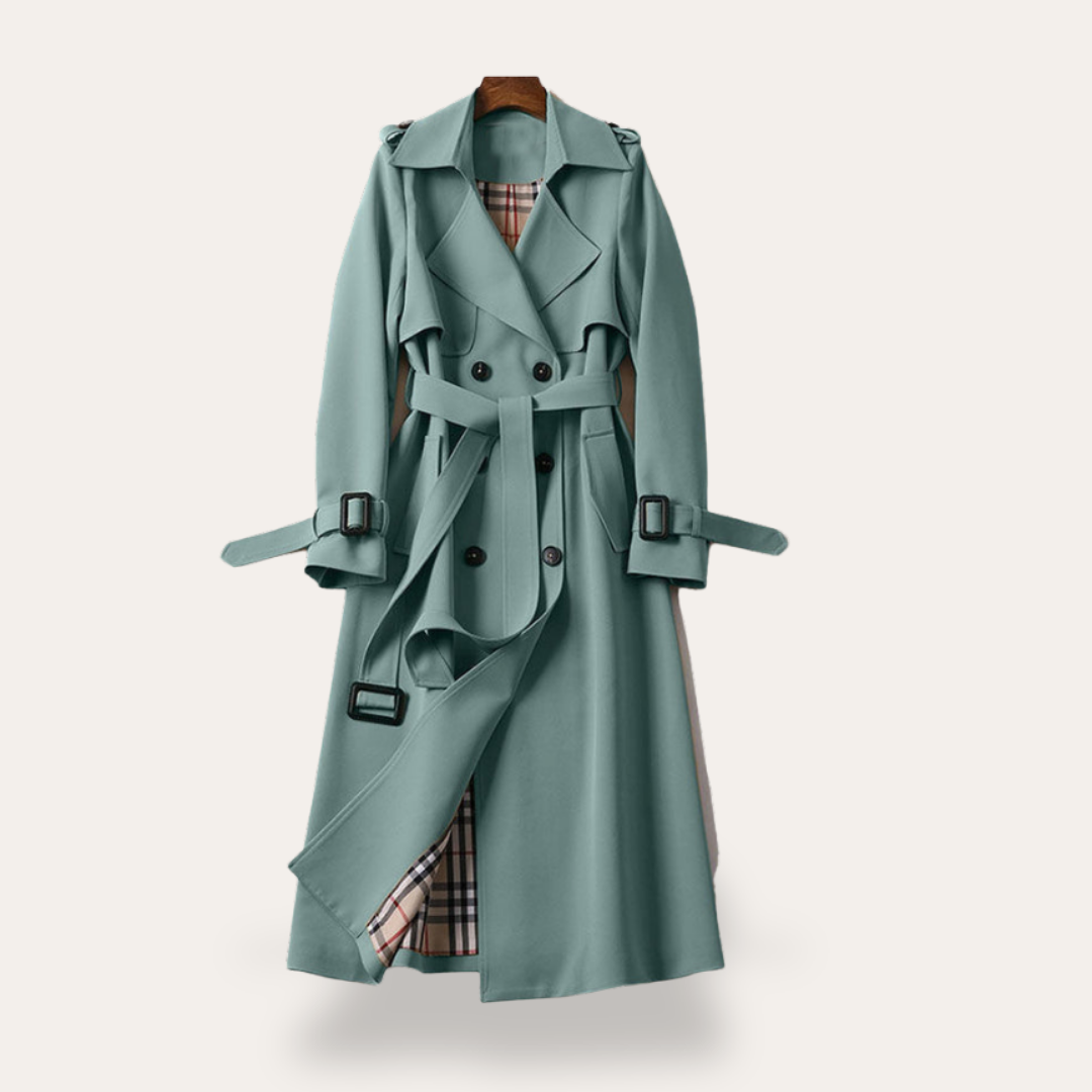 Damen Trenchcoat Wollmix mit Gürtel | Vestea