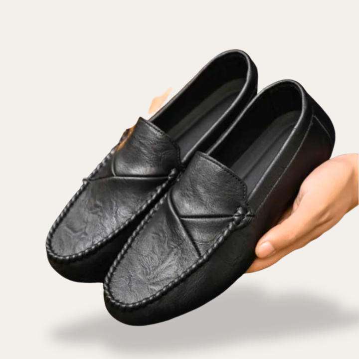 Orthopädische Leder Mokassins für Herren | Vestea
