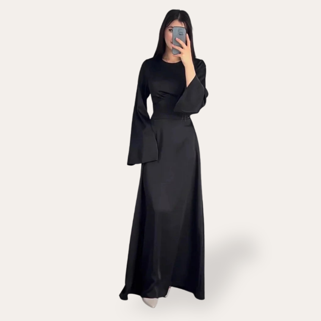 Damen Maxikleid Langarm Elegant Abendmode | Vestea