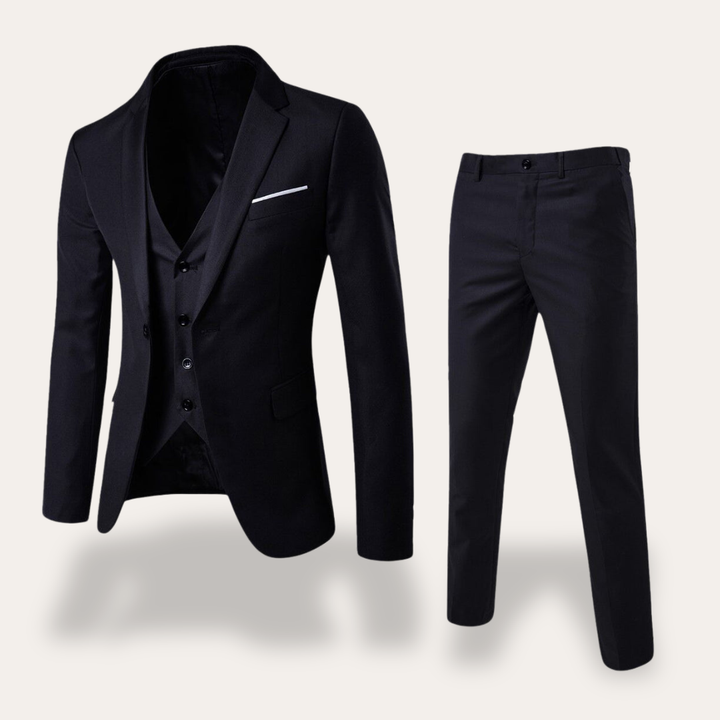 Herren Business Anzug 3-teilig Slim Fit Einreiher Anzugmode | Vestea