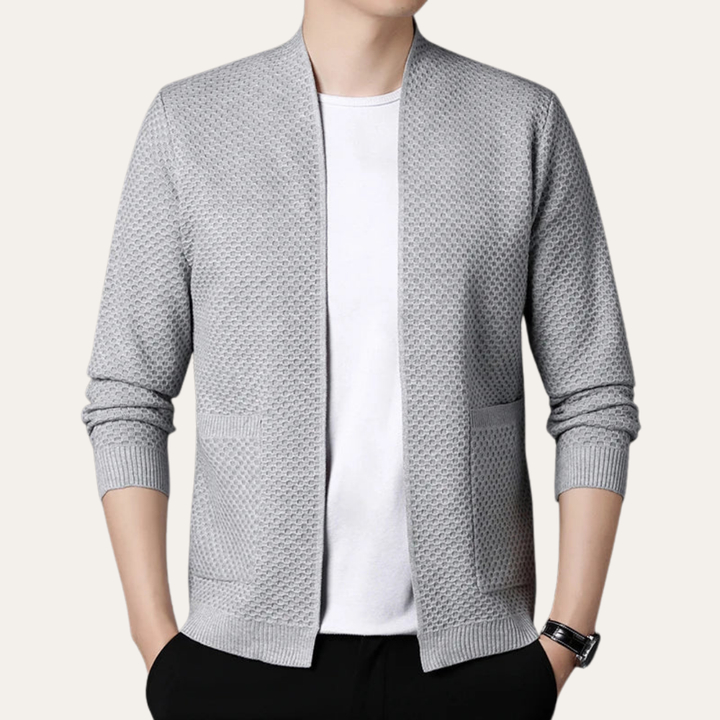 Herren Strickjacke mit offener Front | Vestea