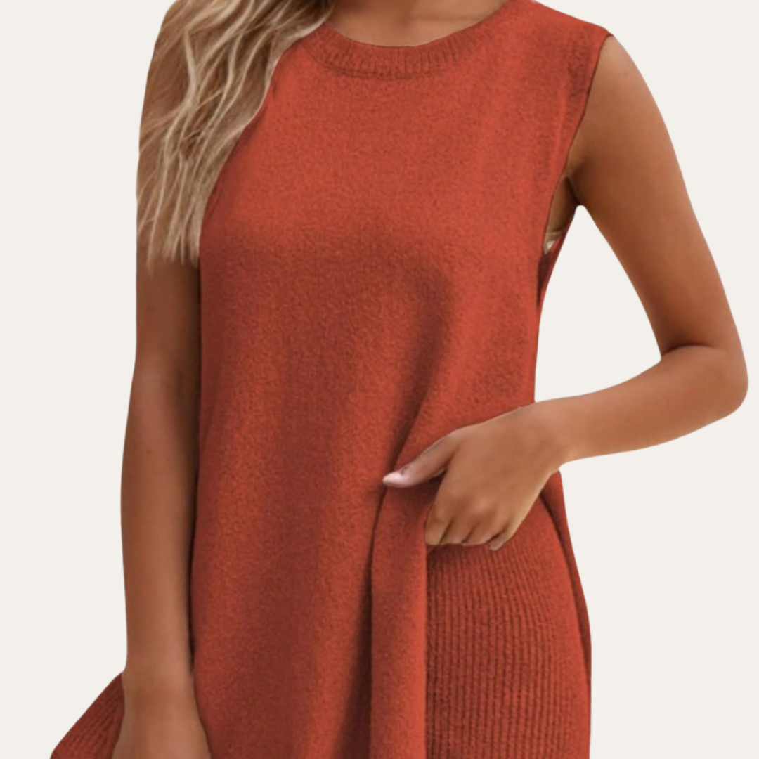 Damen Sportliches Baumwoll-Set mit Shorts | Vestea