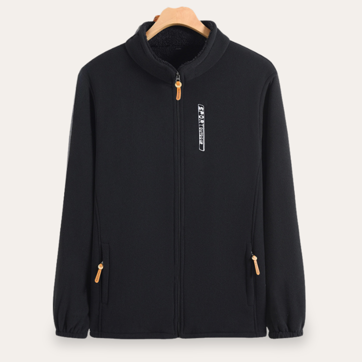 Herren Fleecejacke mit Stehkragen und Reißverschluss | Vestea