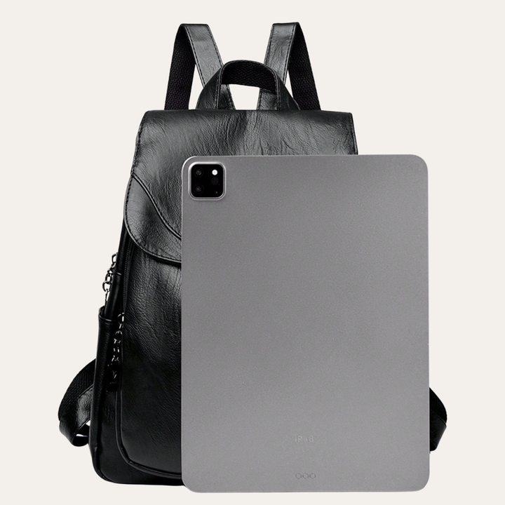 Vintage Damen Rucksack Kunstleder Diebstahlsicher City Daypack | Vestea