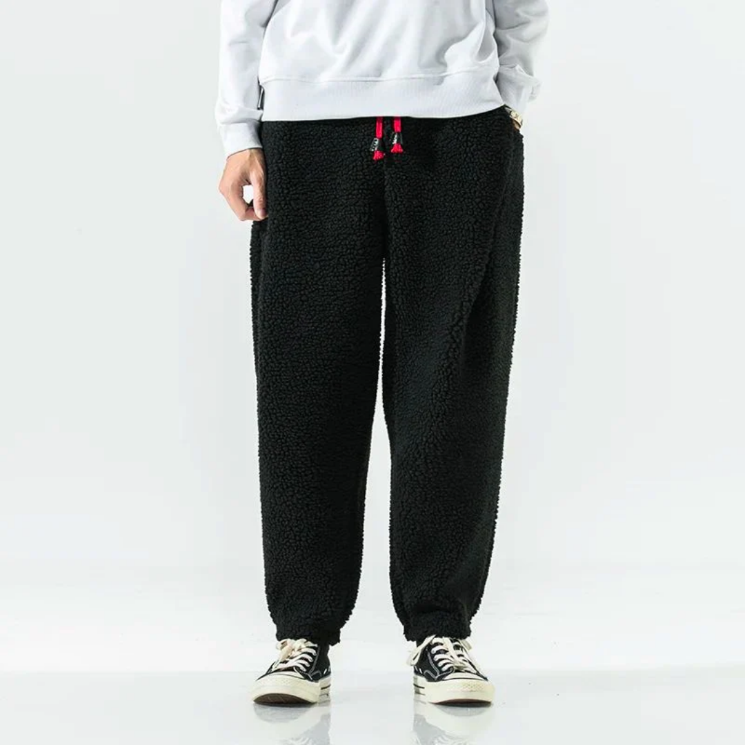 Herren Fleece Jogginghose mit Teddyfutter Freizeithose | Vestea