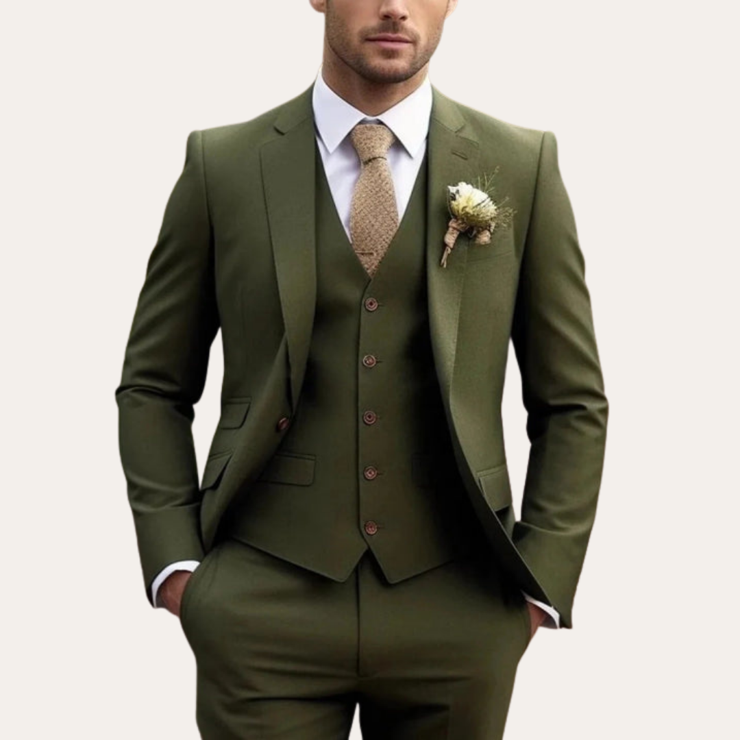 Herren Anzug 3-Teilig Business Slim Fit | Vestea