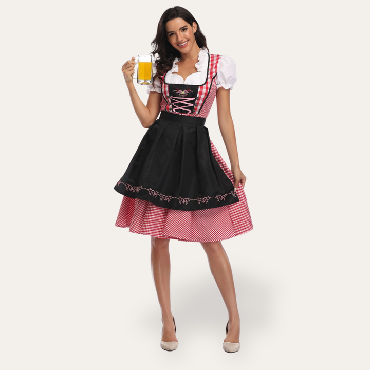 Damen Dirndl Kleid Traditionell Festlich | Vestea