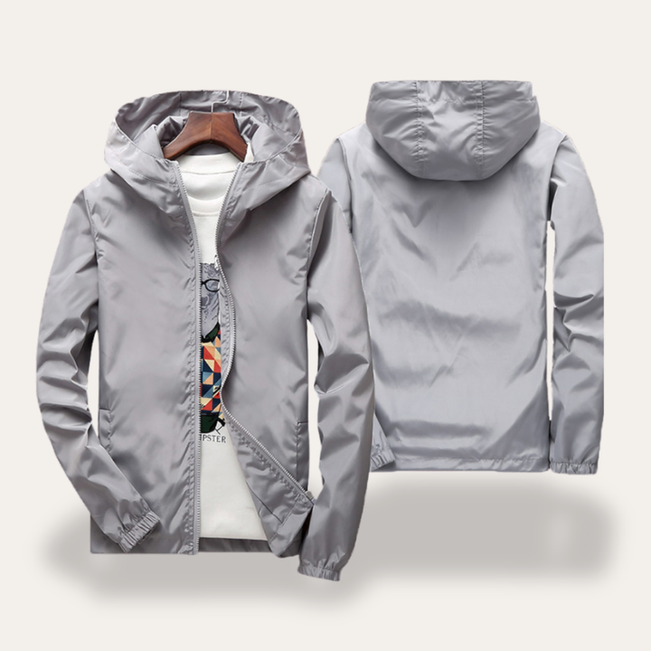 Herren Leichte Jacke mit Kapuze Windbreaker Outdoor | Vestea