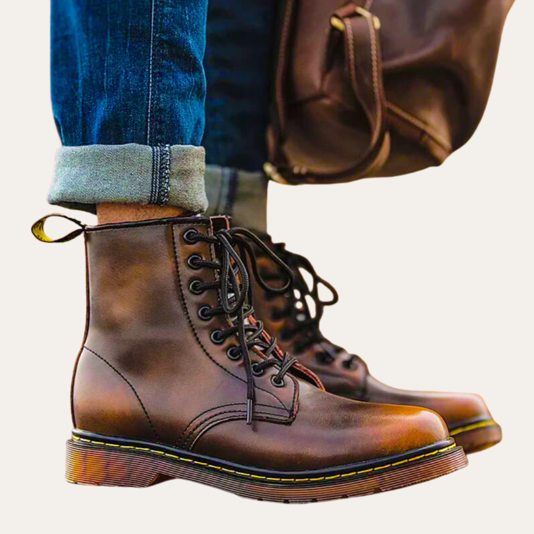 Orthopädische Lederstiefel für Herren | Vestea