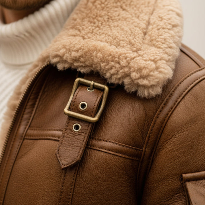 Herren Jacke mit Kunstpelz | Vestea