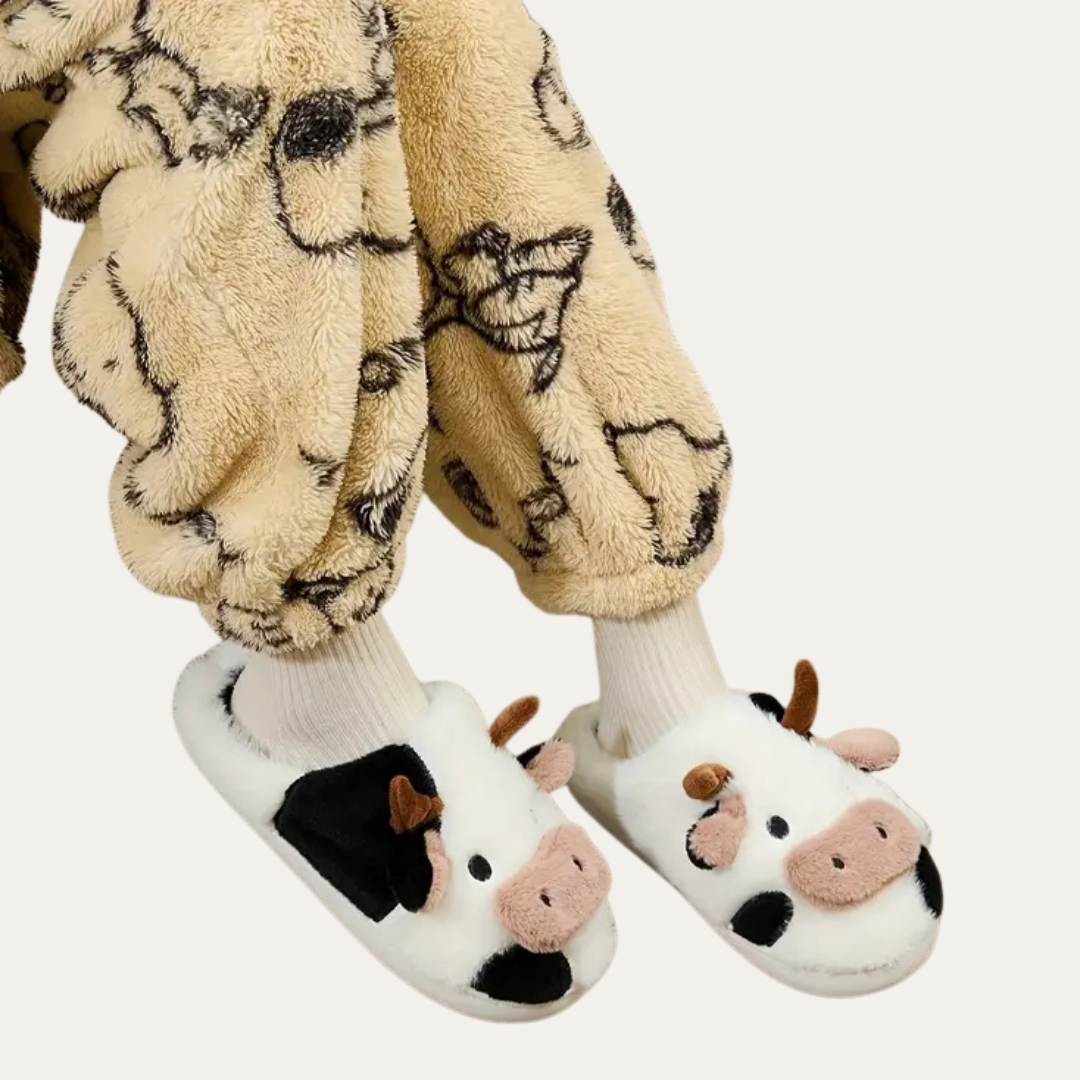 Orthopädische Hausschuhe mit Tiermotiv für Damen | Vestea