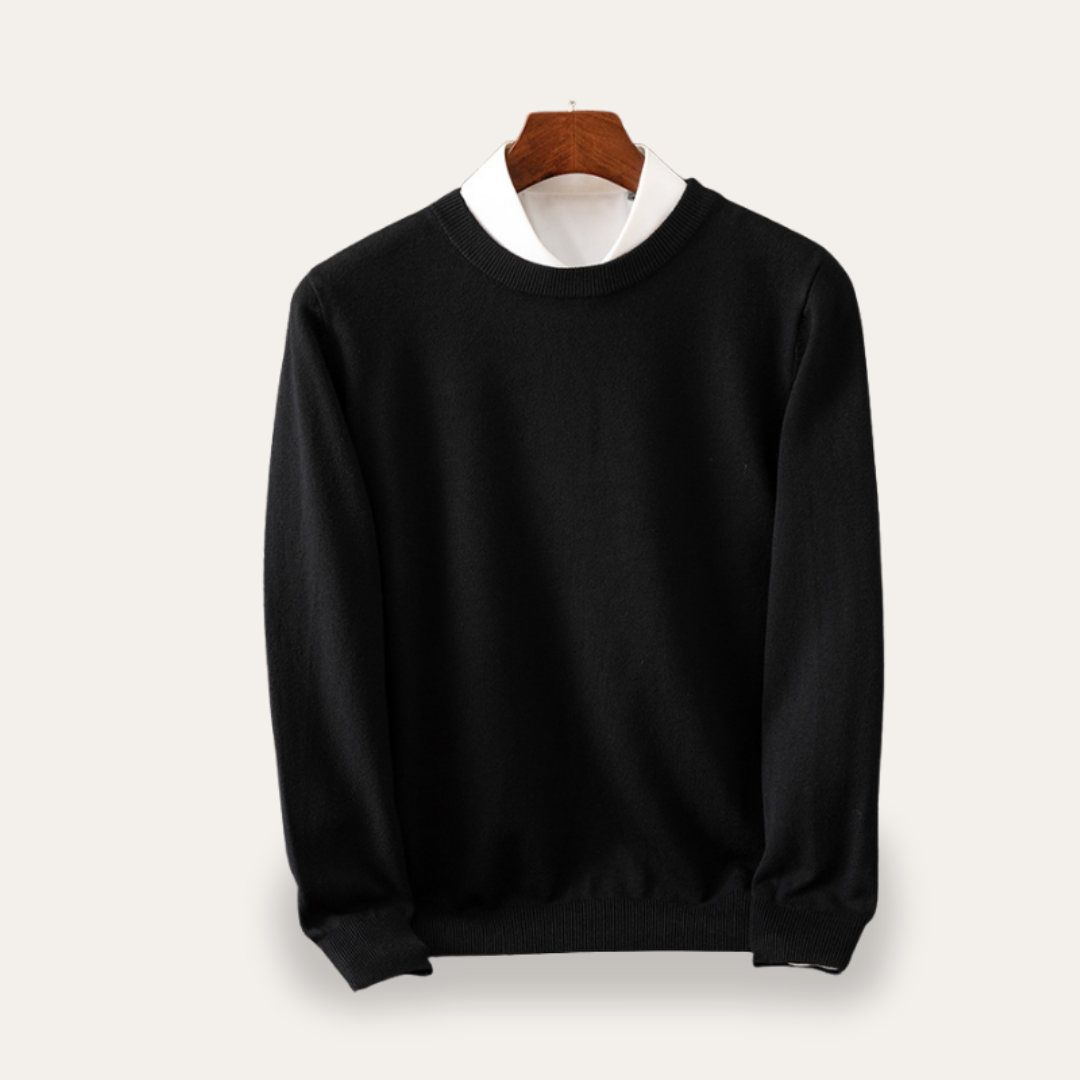Herren Strickpullover Rundhalsausschnitt Langarm | Vestea