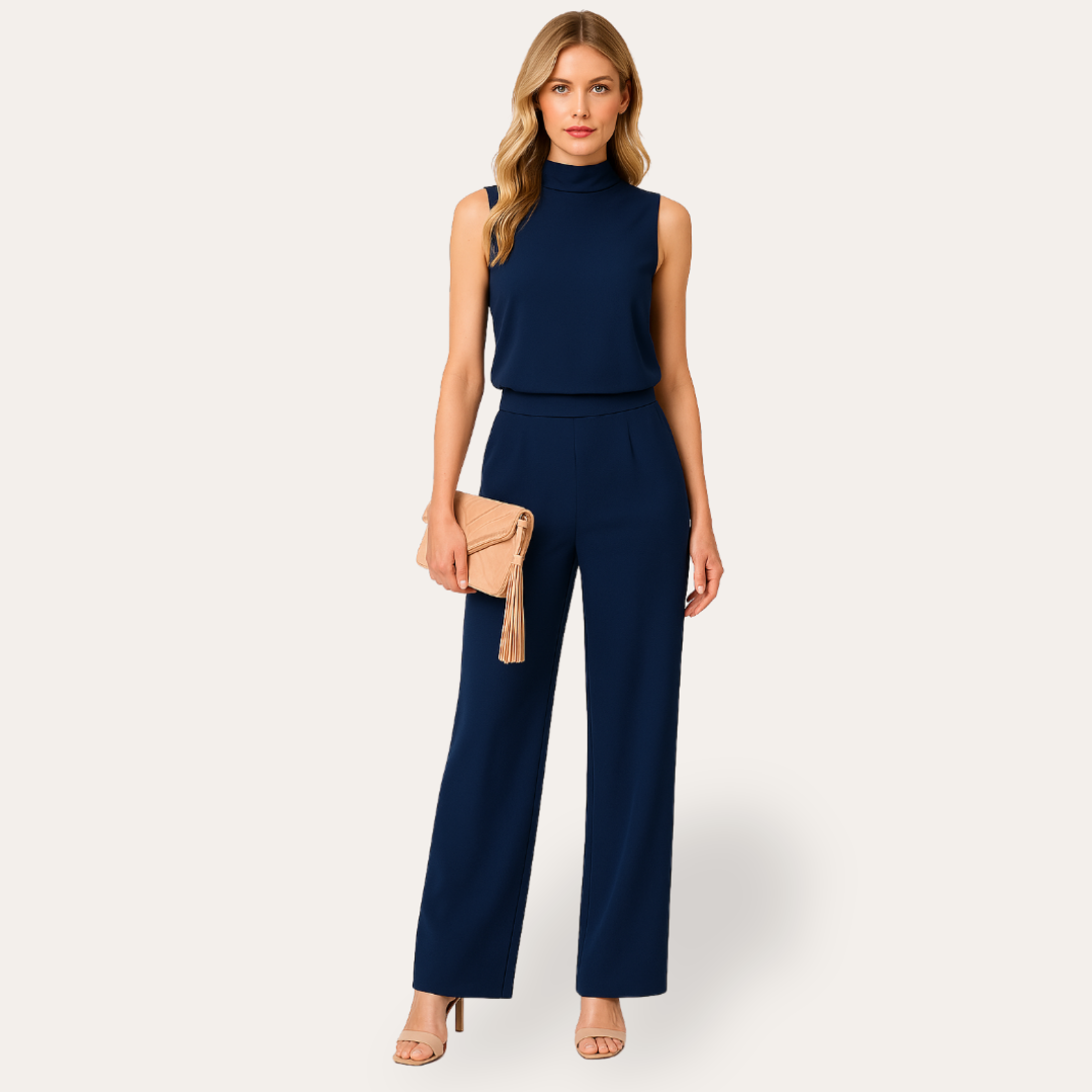 Jumpsuit mit Hohem Kragen für Damen | Vestea