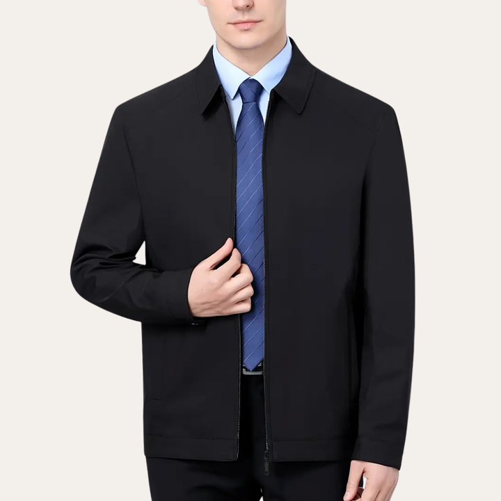 Herren Übergangsjacke Materialmix Business | Vestea