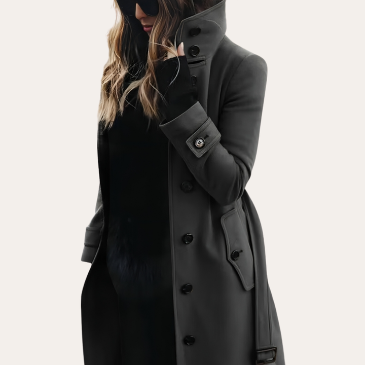 Damen Mantel Elegant Doppelreihig Wintermantel | Vestea
