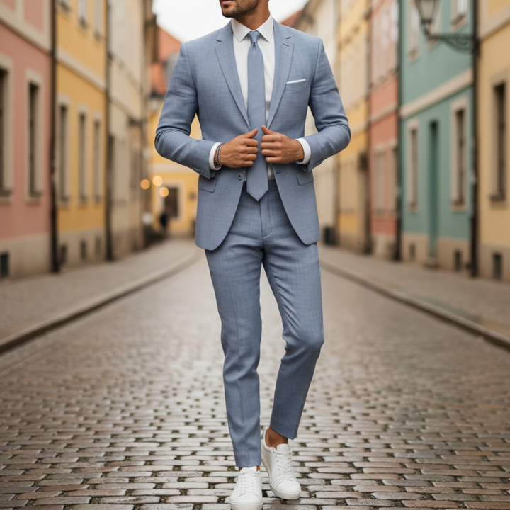 Herrenanzug mit Jackett und Hose – Slim-Fit-Businessanzug | Vestea