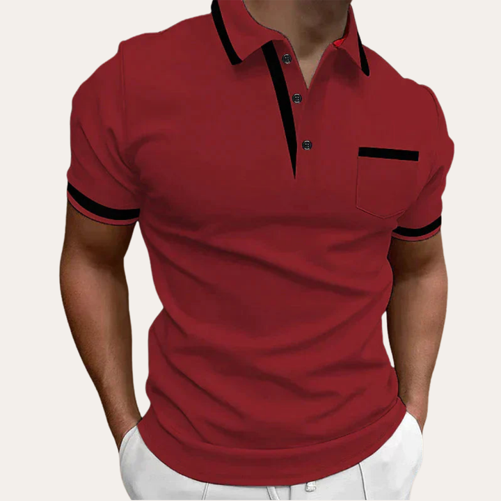 Herren Poloshirt mit Kragen und Brusttasche | Vestea
