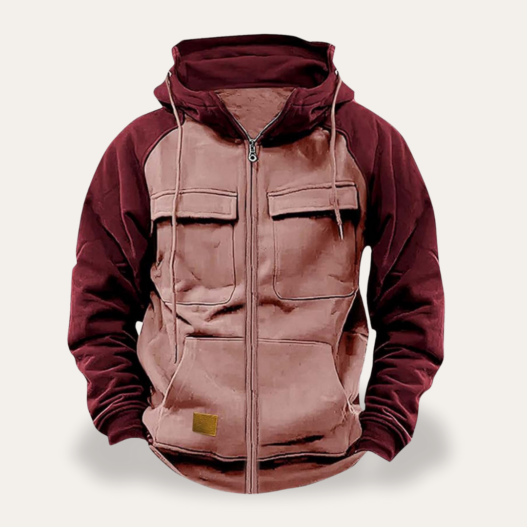 Herren Kapuzenjacke Sweatshirt mit Reißverschluss | Vestea